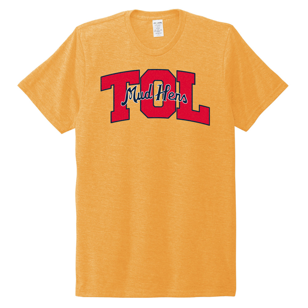 Toledo Mud Hens Gold TOL Hens Jupmode T The Swamp Shop toledo-mud-hens-gold-tol-hens-jupmode-t-the-swamp-shop