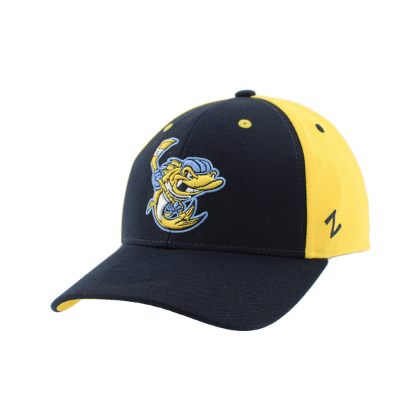 Toledo Walleye Wally 2 Navy / Gold Z-Fit Cap