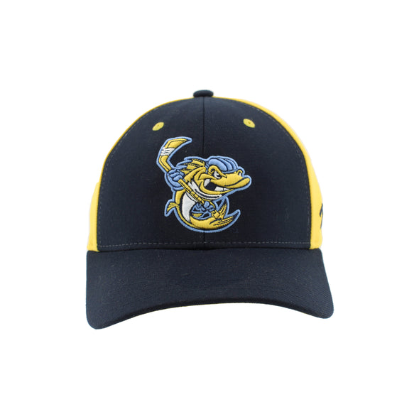 Toledo Walleye Wally 2 Navy / Gold Z-Fit Cap