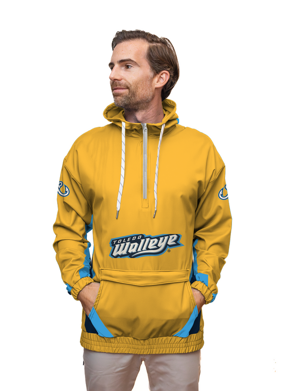 Bench Clearers Toledo Walleye Yellow Hockey Windbreaker