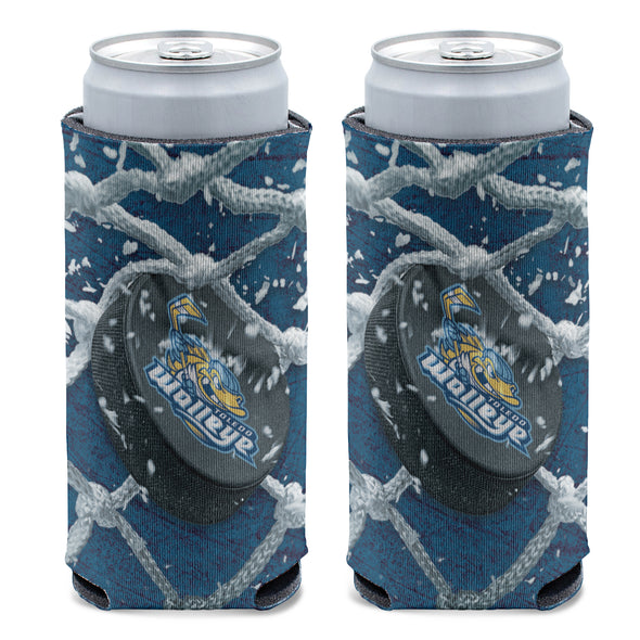 Toledo Walleye Hockey Net Slim Coozie