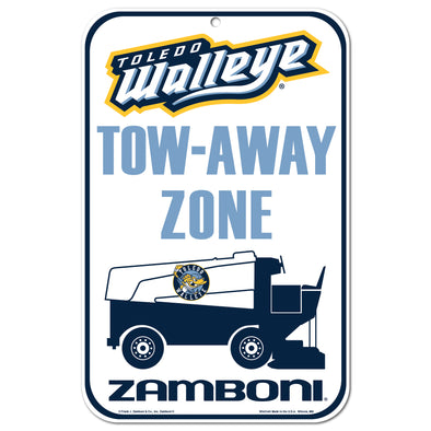 Toledo Walleye Zamboni Plastic Sign