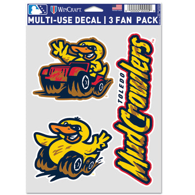 Toledo Mud Crawlers 3-Pack Decals