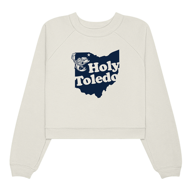 Toledo Walleye Ladies Holy Toledo Cropped Crewneck