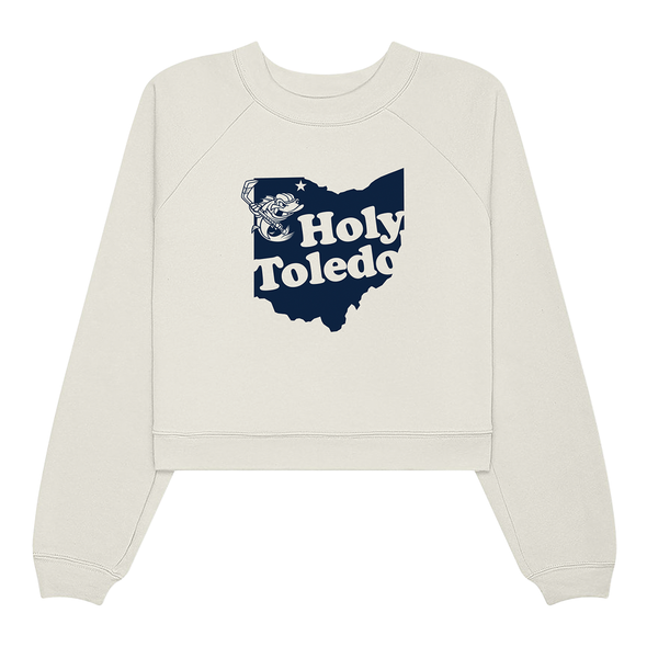 Toledo Walleye Ladies Holy Toledo Cropped Crewneck