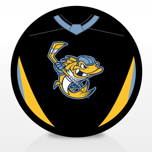 Toledo Walleye Black Jersey Puck