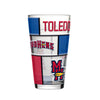 Toledo Mud Hens Stained Glass Pint Glass