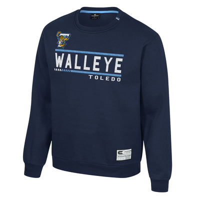 Toledo Walleye Navy I'll Be Back Crewneck Sweatshirt