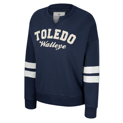 Toledo Walleye Ladies Perfect Date Crewneck Sweatshirt
