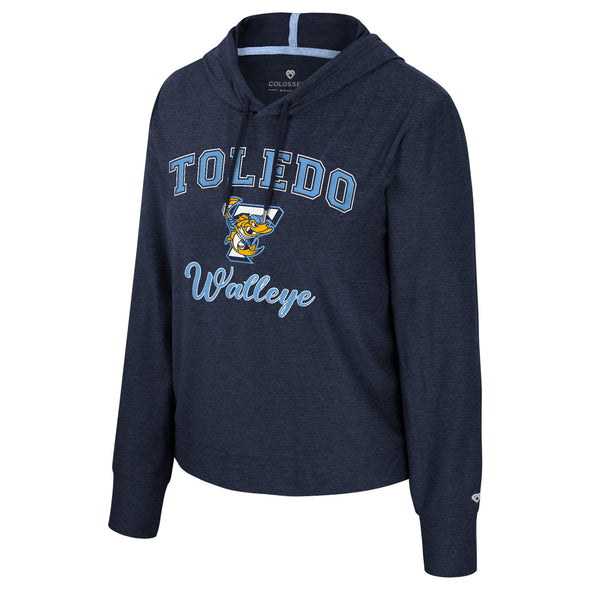 Toledo Walleye Ladies Skipper Hooded Long Sleeve T