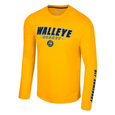 Toledo Walleye Endoskeleton Long Sleeve T-shirt