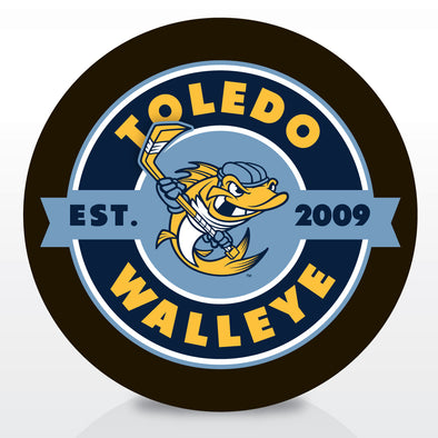 Toledo Walleye Coffee Label Puck