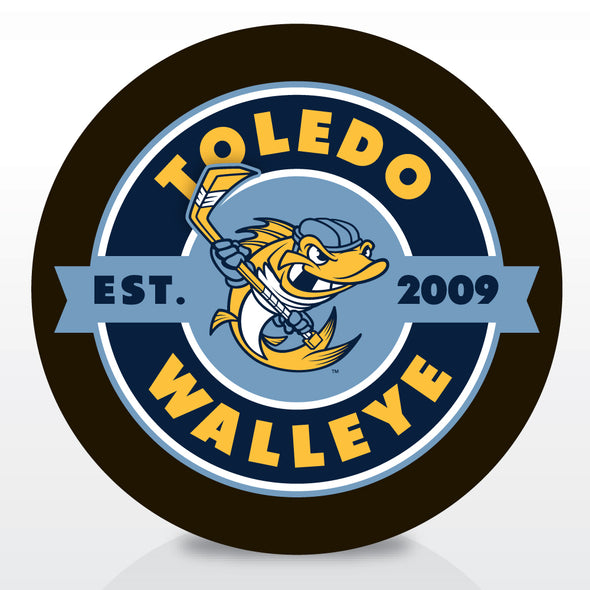 Toledo Walleye Coffee Label Puck