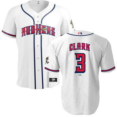Toledo Mud Hens Max Clark Home Replica Jersey – The Swamp Shop