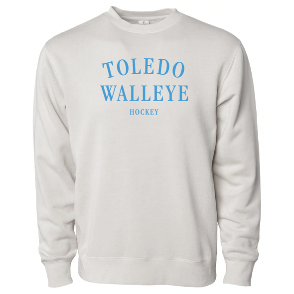 Toledo Walleye Ivory Arch Pigment Dyed Crew