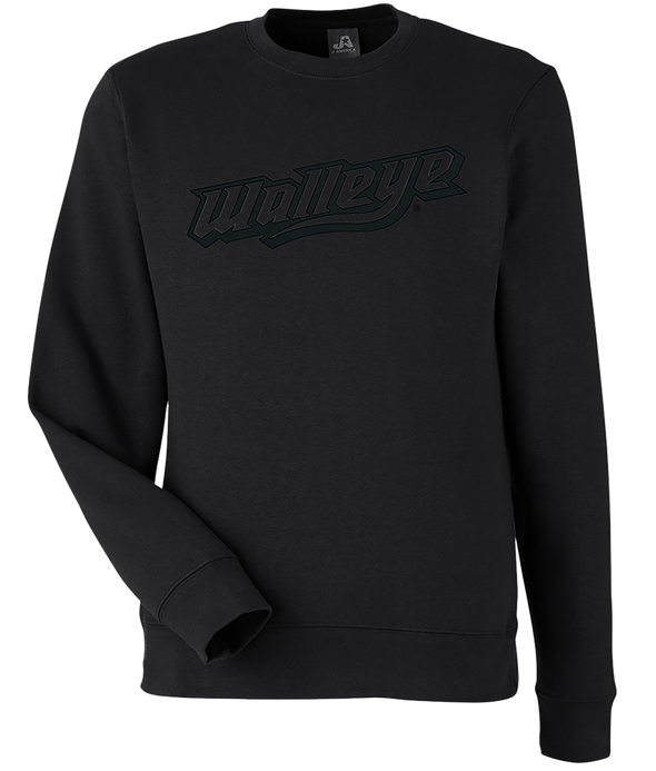 Toledo Walleye Twill Sky BTB  Crewneck