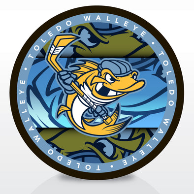 Toledo Walleye Spike Fish Medallion Puck