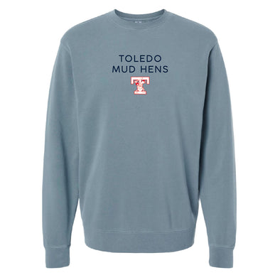 Toledo Mud Hens Minor T-logo Embroidered Crewneck Sweatshirt
