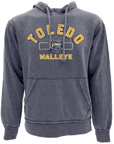 Toledo Walleye Smoke Signal Burnout Wash Fleece Hood