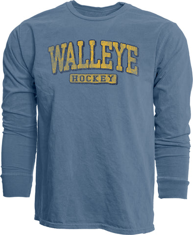 Toledo Walleye Wavy Days Dyed Ringspun Long Sleeve T-shirt