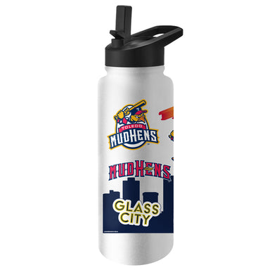 Toledo Mud Hens Native 34 oz. Quencher Bottle