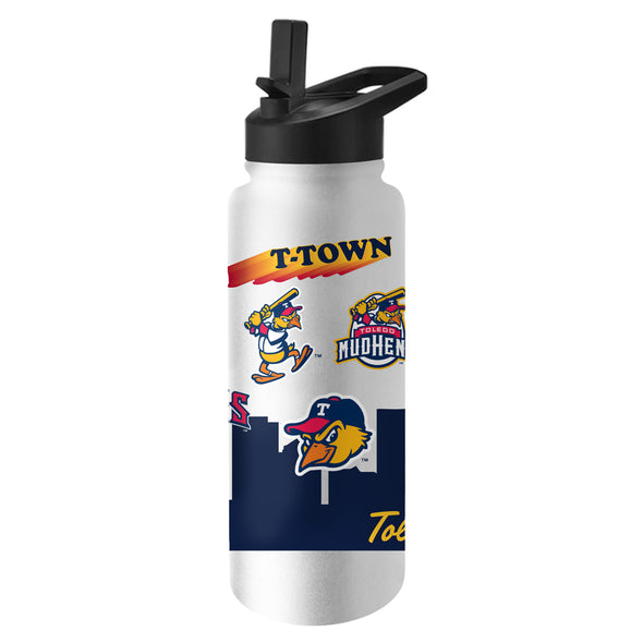 Toledo Mud Hens Native 34 oz. Quencher Bottle