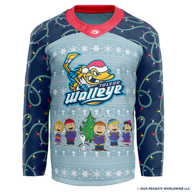 Toledo Walleye Peanuts Christmas Replica Jersey PRE-SALE