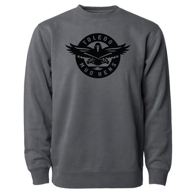 Toledo Mud Hens Real Bird Pigment Black Crewneck Sweatshirt