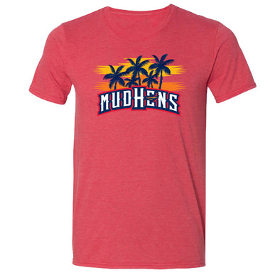 Toledo Mud Hens Red Palm Trees T - PRE-SALE