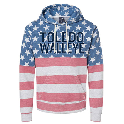 Toledo Walleye Real American Tri-Blend Hoodie
