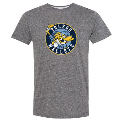 Toledo Walleye Current Crest Melange T-Shirt