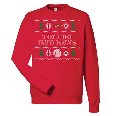Toledo Mud Hens Feather Holiday Sweater