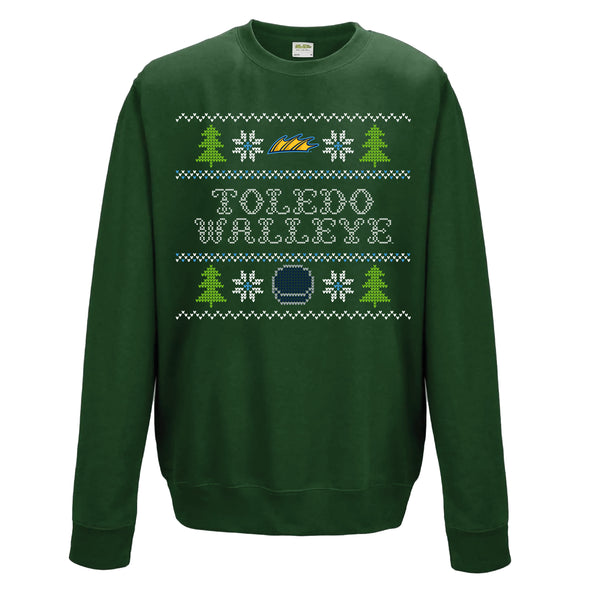 Toledo Walleye Fin Holiday Sweater