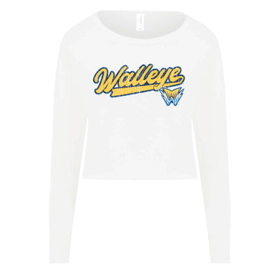 Toledo Walleye Turbo Ladies Cropped Crewneck