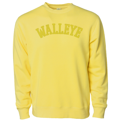 Toledo Walleye Yellow Puff Arch Crewneck