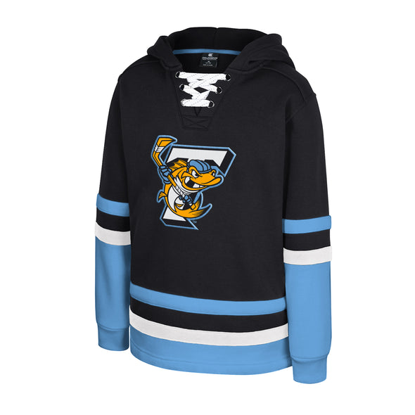 Toledo Walleye Youth Black Gunstar Hooded Sweatshirt