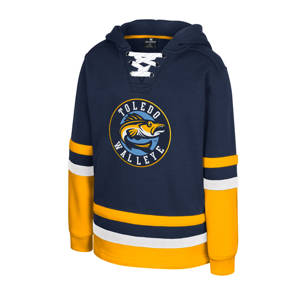 Toledo Walleye Youth Navy Gunstar Hooded Sweatshirt