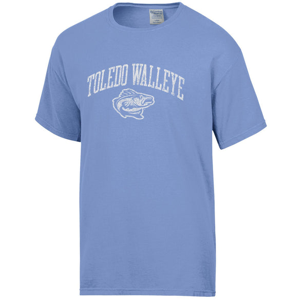 Toledo Walleye Porch Blue Comfort Wash T-shirt