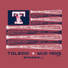 Toledo Mud Hens Crimson Comfort Wash T-shirt