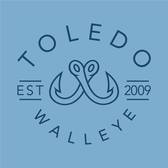 Toledo Walleye Denim Ladies Crop Long Sleeve T