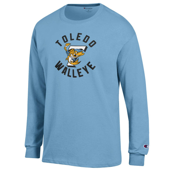 Toledo Walleye Jesey Denim Long Sleeve T