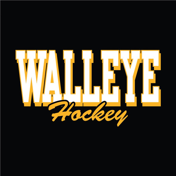 Toledo Walleye Ladies Black Sueded Touch Crew