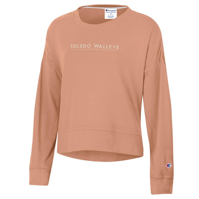 Toledo Walleye Ladies Sunburn Sueded Touch Crewneck