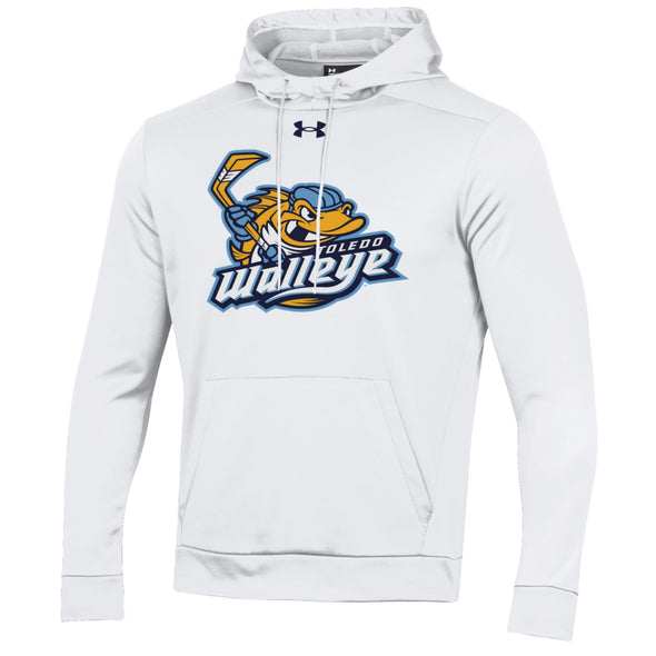 Toledo Walleye Primary Logo White Armour Fleece Hood