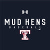 Toledo Mud Hens Navy Tech Stretch Under Armour T