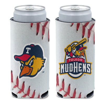 Toledo Mud Hens Laces Slim Can Coozie