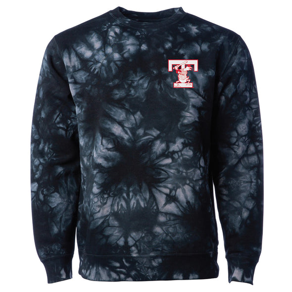 Toledo Mud Hens T-logo Tie Dye Crewneck Sweatshirt