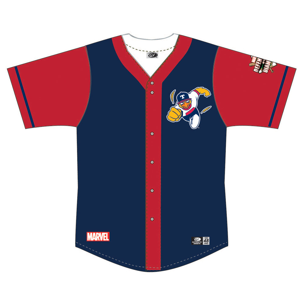 Toledo Mud Hens Marvel's Defenders of the Diamond Youth Red/Navy
