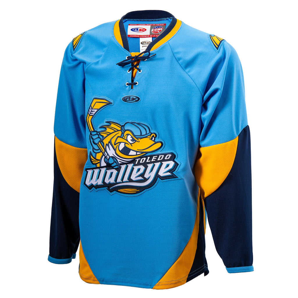 Toledo Walleye on X: This navy jersey features the Winterfest