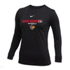 Toledo Mud Hens Black Nike Fields Ladies Long Sleeve T-shirt